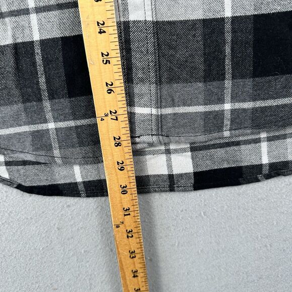 Woolrich Shirt Men’s Large Black Plaid Flannel Button Up Long Sleeve - Picture 12 of 16